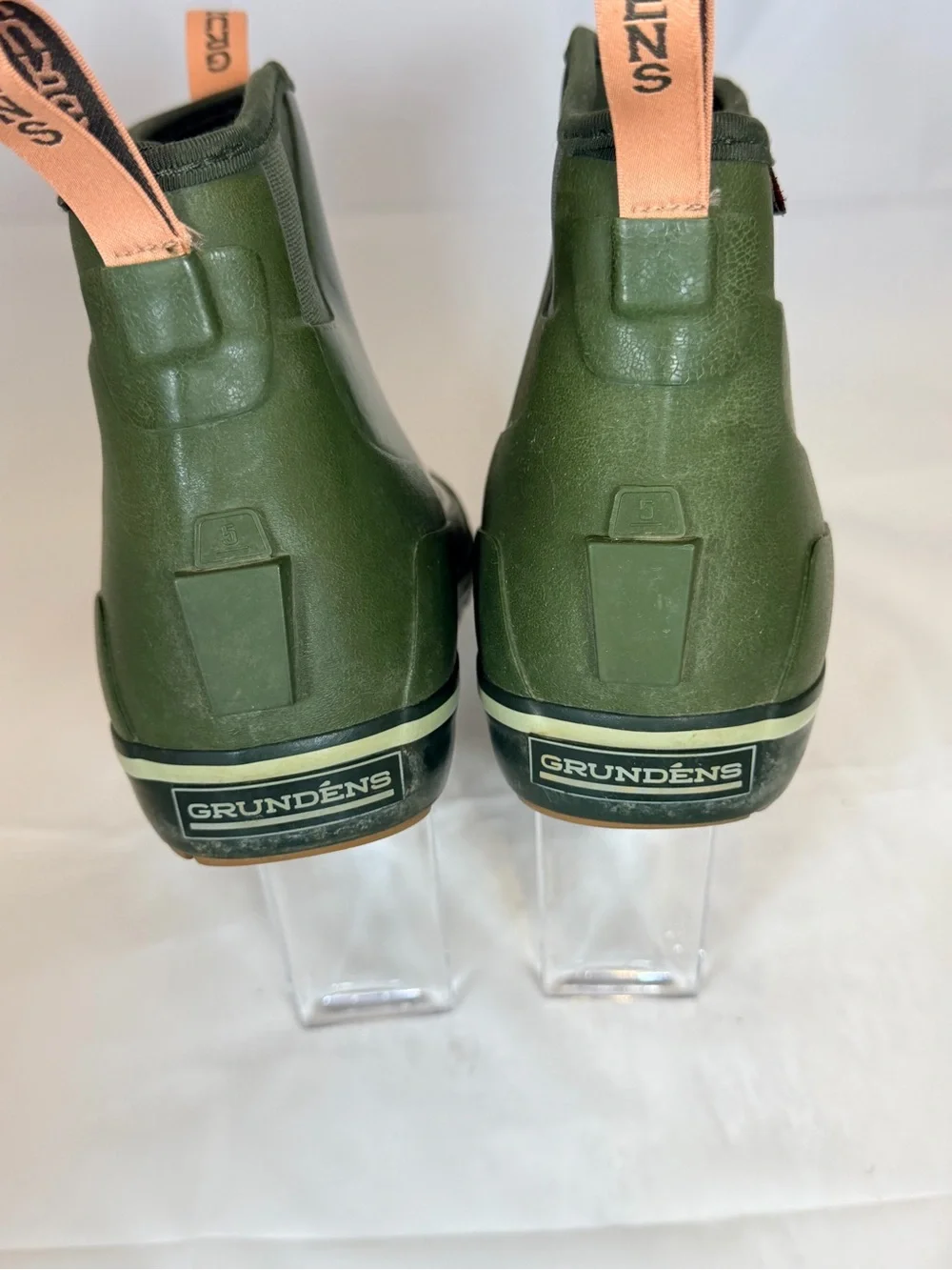 Grundens Deviation 6” Waterproof  Ankle Green Rubber Boots